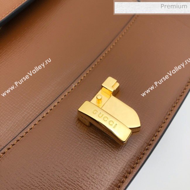 Gucci Sylvie 1969 Vintage Small Shoulder Bag 601067 Brown 2020 (DLH-20062217)