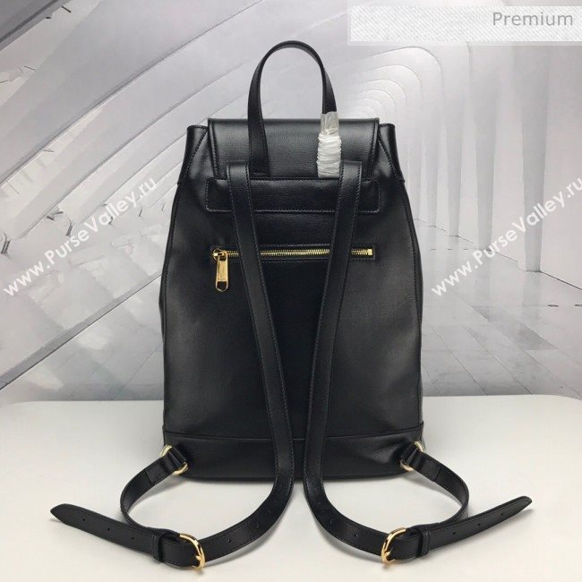 Gucci Horsebit 1955 Leather Backpack ‎620849 Black 2020 (DLH-20062222)