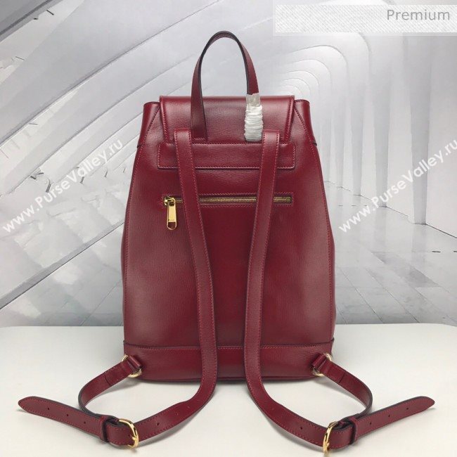 Gucci Horsebit 1955 Leather Backpack ‎620849 Red 2020 (DLH-20062223)