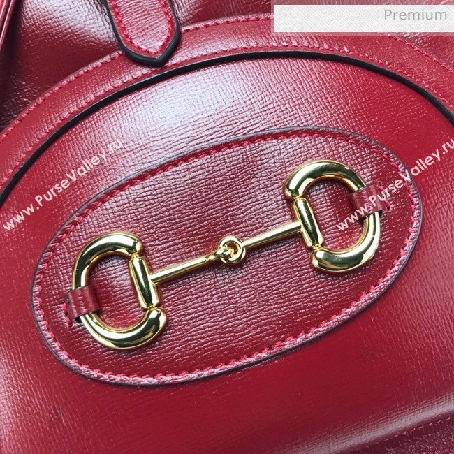 Gucci Horsebit 1955 Leather Backpack ‎620849 Red 2020 (DLH-20062223)