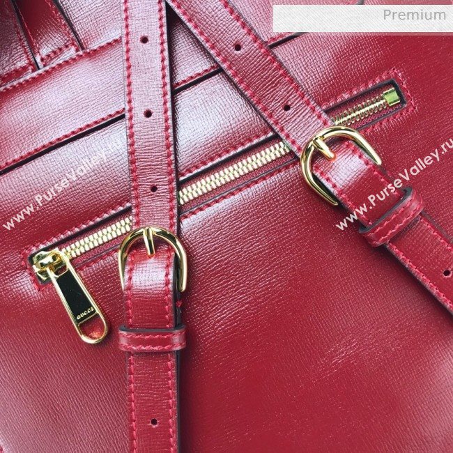 Gucci Horsebit 1955 Leather Backpack ‎620849 Red 2020 (DLH-20062223)