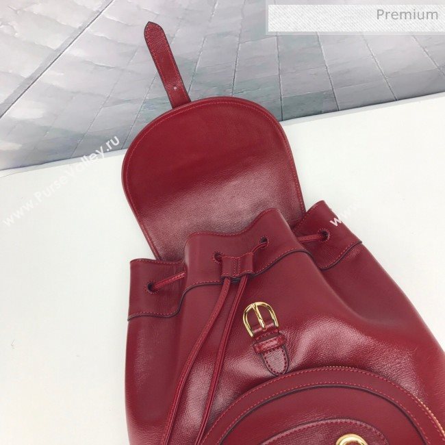 Gucci Horsebit 1955 Leather Backpack ‎620849 Red 2020 (DLH-20062223)