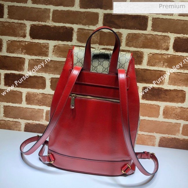 Gucci Horsebit 1955 GG Canvas Backpack ‎620849 Red 2020 (DLH-20062221)