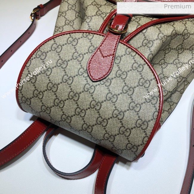 Gucci Horsebit 1955 GG Canvas Backpack ‎620849 Red 2020 (DLH-20062221)