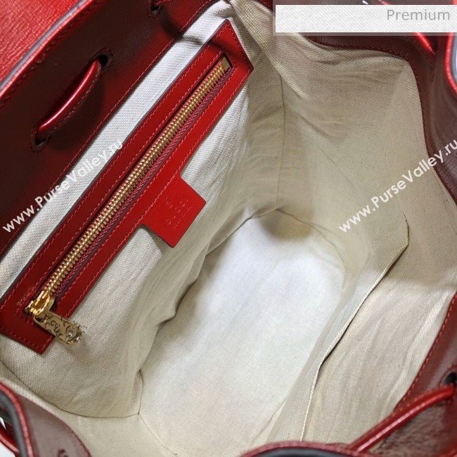 Gucci Horsebit 1955 GG Canvas Backpack ‎620849 Red 2020 (DLH-20062221)