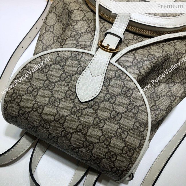 Gucci Horsebit 1955 GG Canvas Backpack ‎620849 White 2020 (DLH-20062220)