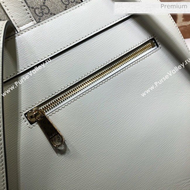 Gucci Horsebit 1955 GG Canvas Backpack ‎620849 White 2020 (DLH-20062220)