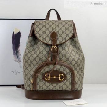 Gucci Horsebit 1955 GG Canvas Backpack ‎620849 Brown 2020 (DLH-20062219)