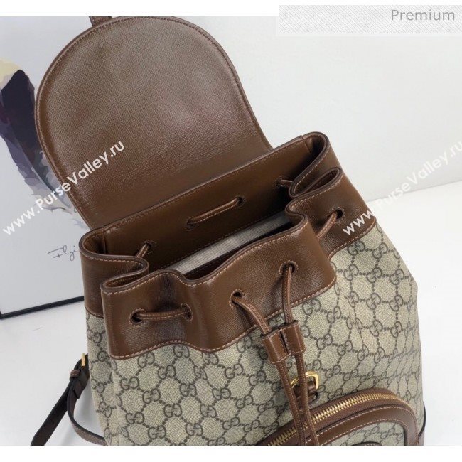 Gucci Horsebit 1955 GG Canvas Backpack ‎620849 Brown 2020 (DLH-20062219)