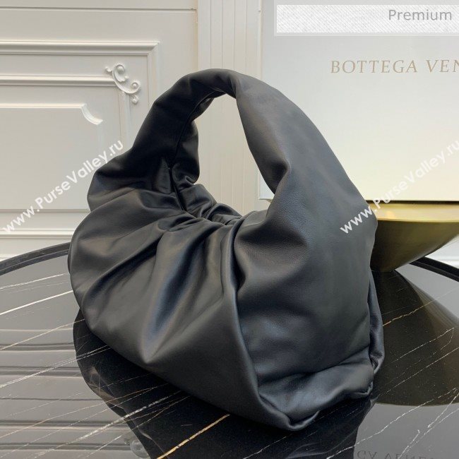 Bottega Veneta Large BV Jodie Leather Hobo Bag Black 2020 (MS-20062315)