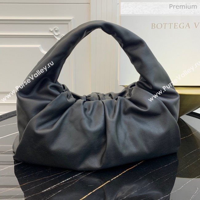 Bottega Veneta Large BV Jodie Leather Hobo Bag Black 2020 (MS-20062315)