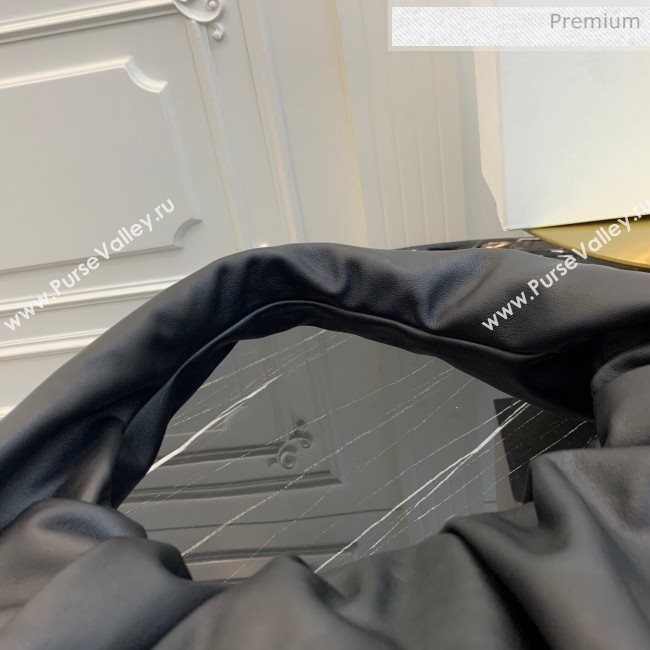 Bottega Veneta Large BV Jodie Leather Hobo Bag Black 2020 (MS-20062315)