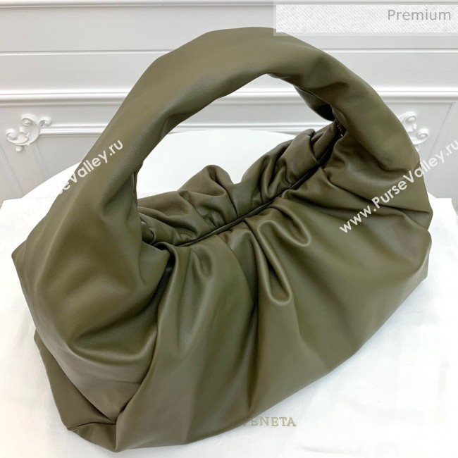 Bottega Veneta Large BV Jodie Leather Hobo Bag Dark Green 2020 (MS-20062318)