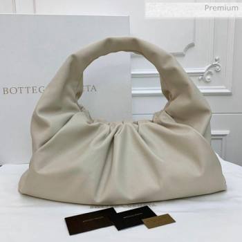 Bottega Veneta Large BV Jodie Leather Hobo Bag White 2020 (MS-20062319)