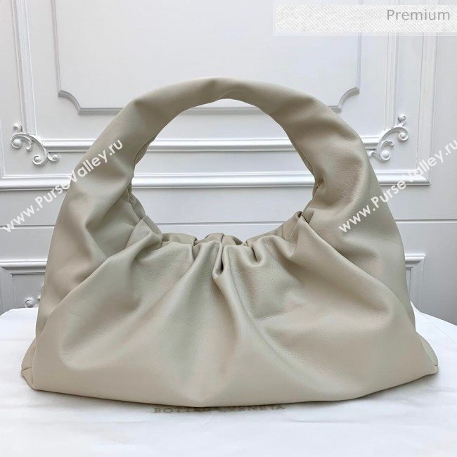 Bottega Veneta Large BV Jodie Leather Hobo Bag White 2020 (MS-20062319)