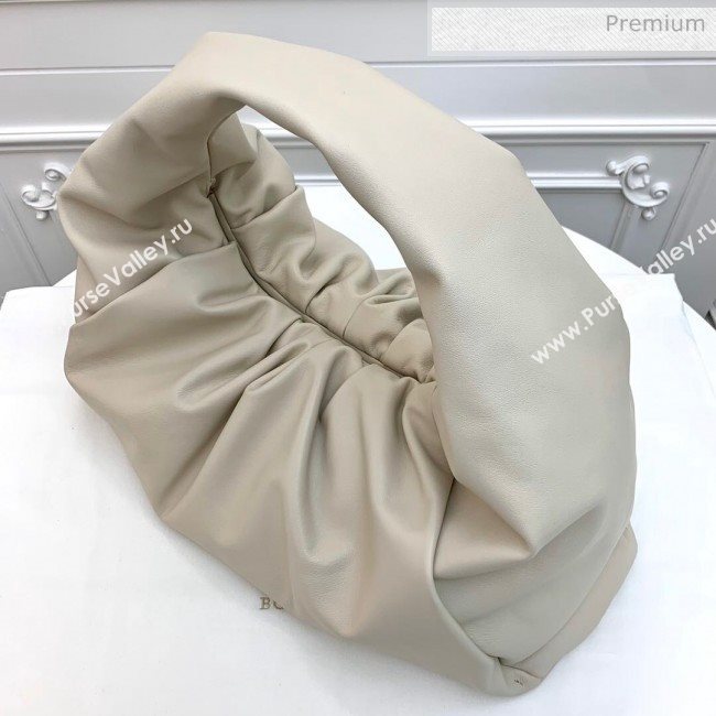 Bottega Veneta Large BV Jodie Leather Hobo Bag White 2020 (MS-20062319)