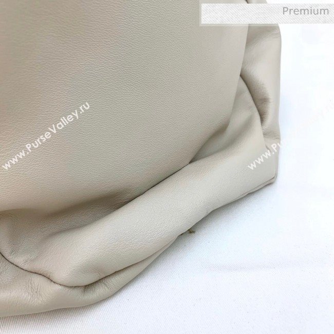 Bottega Veneta Large BV Jodie Leather Hobo Bag White 2020 (MS-20062319)