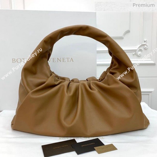 Bottega Veneta Large BV Jodie Leather Hobo Bag Brown 2020 (MS-20062320)