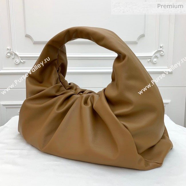 Bottega Veneta Large BV Jodie Leather Hobo Bag Brown 2020 (MS-20062320)