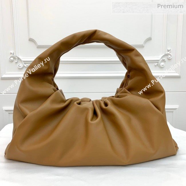 Bottega Veneta Large BV Jodie Leather Hobo Bag Brown 2020 (MS-20062320)