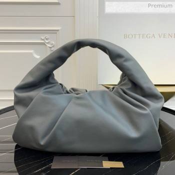 Bottega Veneta Large BV Jodie Leather Hobo Bag Grey 2020 (MS-20062322)