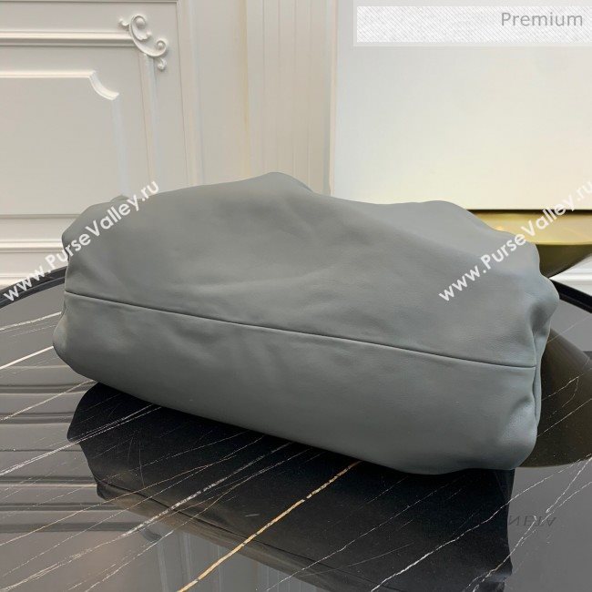 Bottega Veneta Large BV Jodie Leather Hobo Bag Grey 2020 (MS-20062322)