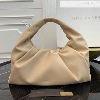 Bottega Veneta Large BV Jodie Leather Hobo Bag Nude 2020 (MS-20062325)