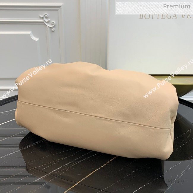 Bottega Veneta Large BV Jodie Leather Hobo Bag Nude 2020 (MS-20062325)