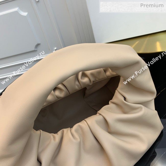 Bottega Veneta Large BV Jodie Leather Hobo Bag Nude 2020 (MS-20062325)