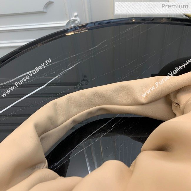 Bottega Veneta Large BV Jodie Leather Hobo Bag Nude 2020 (MS-20062325)