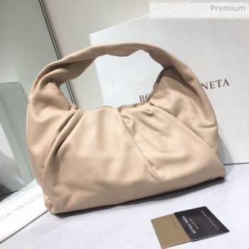 Bottega Veneta Small BV Jodie Leather Hobo Bag Nude 2020 (MS-20062327)