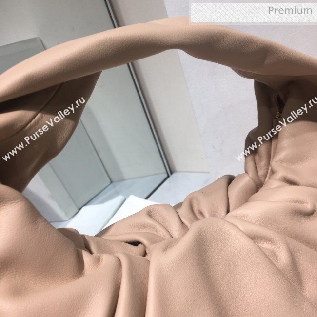 Bottega Veneta Small BV Jodie Leather Hobo Bag Nude 2020 (MS-20062327)