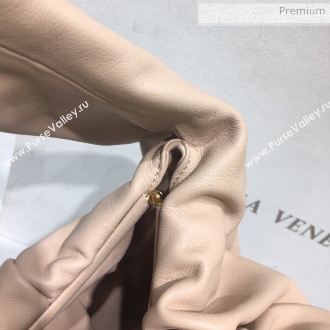 Bottega Veneta Small BV Jodie Leather Hobo Bag Nude 2020 (MS-20062327)