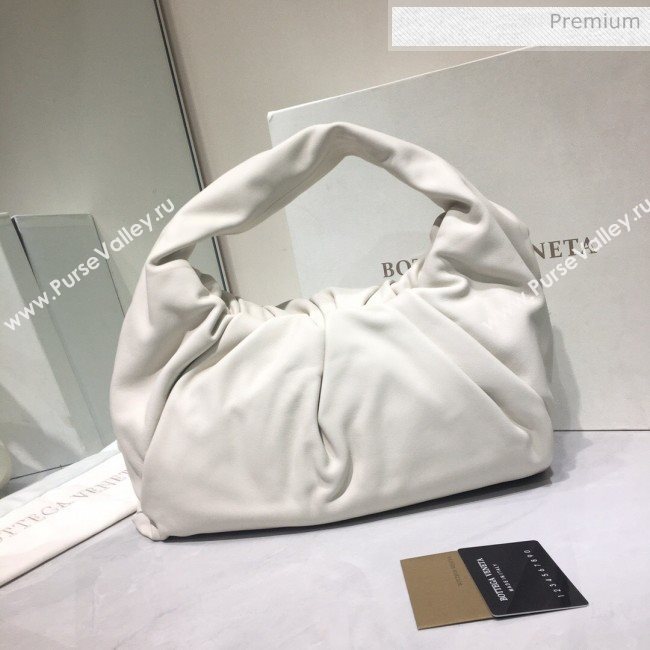 Bottega Veneta Small BV Jodie Leather Hobo Bag White 2020 (MS-20062328)