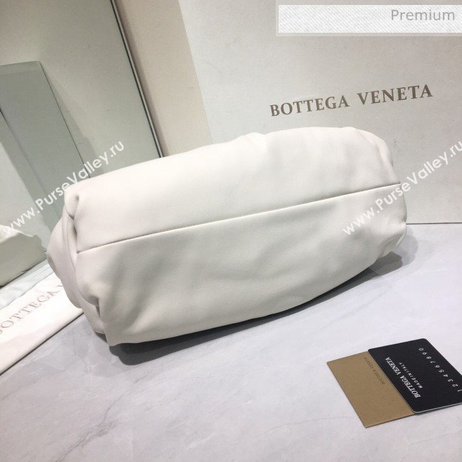 Bottega Veneta Small BV Jodie Leather Hobo Bag White 2020 (MS-20062328)