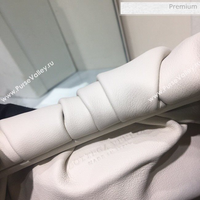 Bottega Veneta Small BV Jodie Leather Hobo Bag White 2020 (MS-20062328)