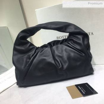 Bottega Veneta Small BV Jodie Leather Hobo Bag Black 2020 (MS-20062326)