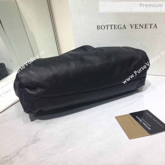 Bottega Veneta Small BV Jodie Leather Hobo Bag Black 2020 (MS-20062326)
