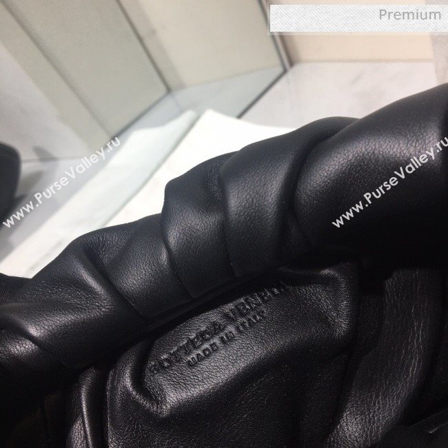 Bottega Veneta Small BV Jodie Leather Hobo Bag Black 2020 (MS-20062326)
