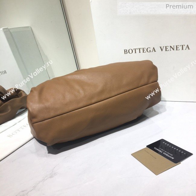 Bottega Veneta Small BV Jodie Leather Hobo Bag Brown 2020 (MS-20062330)
