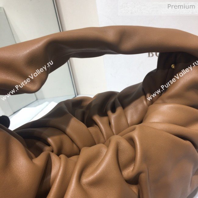 Bottega Veneta Small BV Jodie Leather Hobo Bag Brown 2020 (MS-20062330)