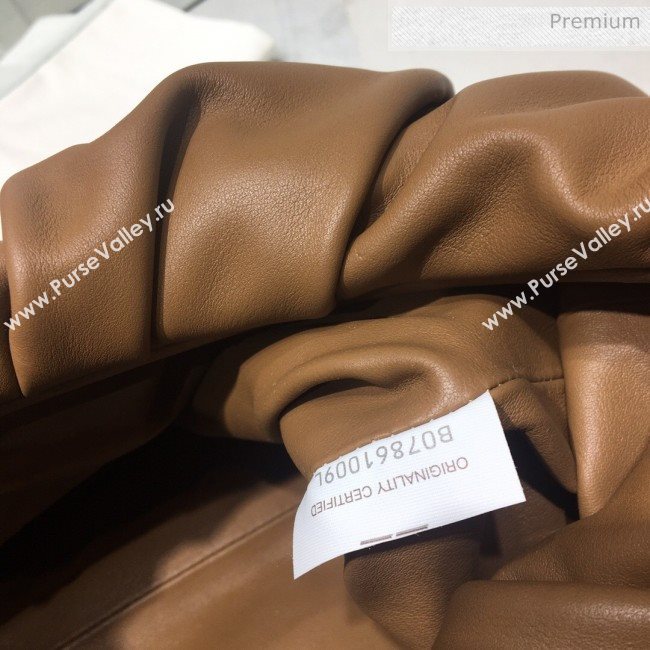 Bottega Veneta Small BV Jodie Leather Hobo Bag Brown 2020 (MS-20062330)