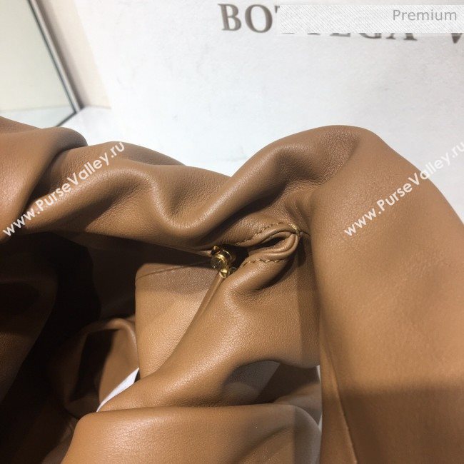 Bottega Veneta Small BV Jodie Leather Hobo Bag Brown 2020 (MS-20062330)