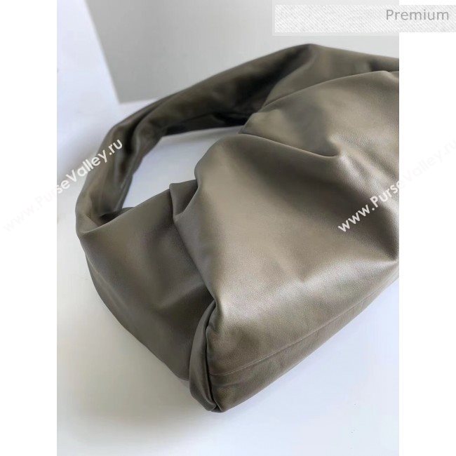 Bottega Veneta Small BV Jodie Leather Hobo Bag Dark Green 2020 (MS-20062331)