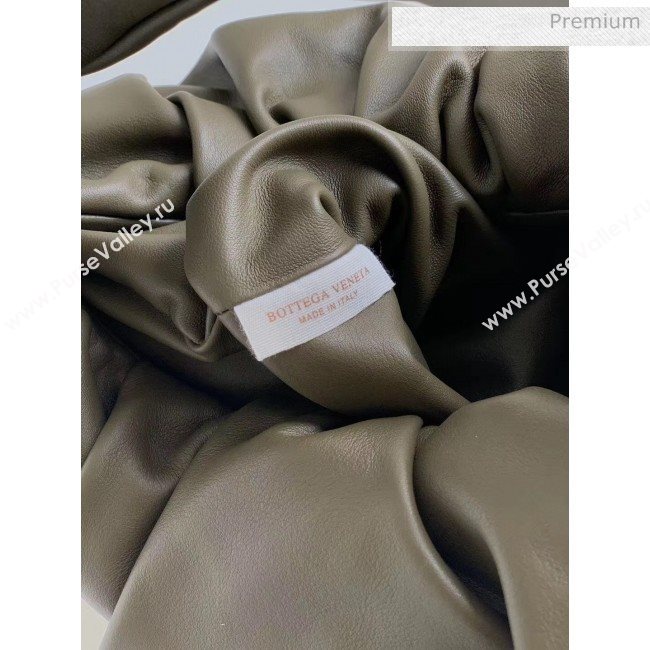 Bottega Veneta Small BV Jodie Leather Hobo Bag Dark Green 2020 (MS-20062331)