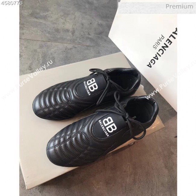 Balenciaga BB Quilted Leather Sneakers Black 2020 (EM-20062417)