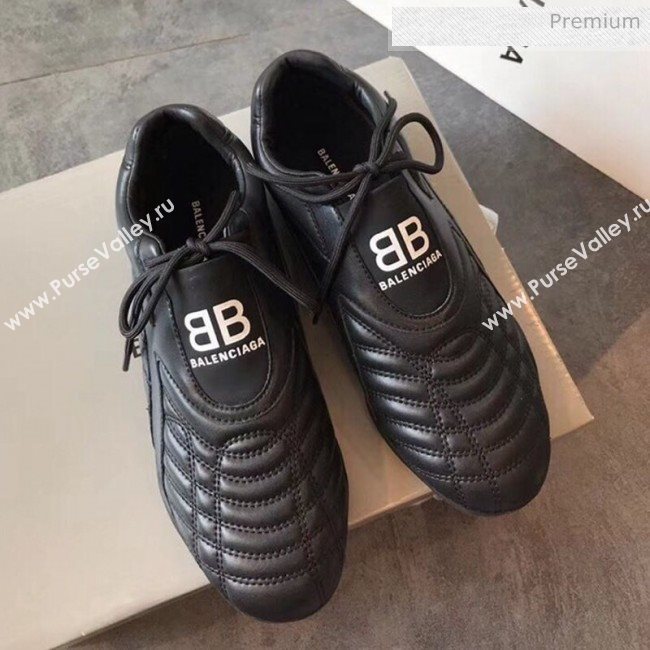 Balenciaga BB Quilted Leather Sneakers Black 2020 (EM-20062417)