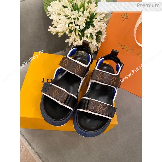 Louis Vuitton LV Archlight Contrasting Sporty Sandals Blue 2020 (SY-20062426)