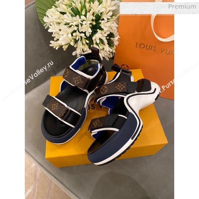 Louis Vuitton LV Archlight Contrasting Sporty Sandals Blue 2020 (SY-20062426)