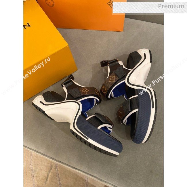 Louis Vuitton LV Archlight Contrasting Sporty Sandals Blue 2020 (SY-20062426)